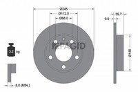 2X Pagid Bremsscheibe 50311NC FüR Audi A4 B7 8EC Avant 8ED B6 8E2 8E5 8HE B3 89