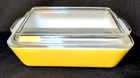 Vintage PYREX 0503 Yellow Ovenware Refrigerator Dish 1.5qt w/Ribbed Lid 503-C