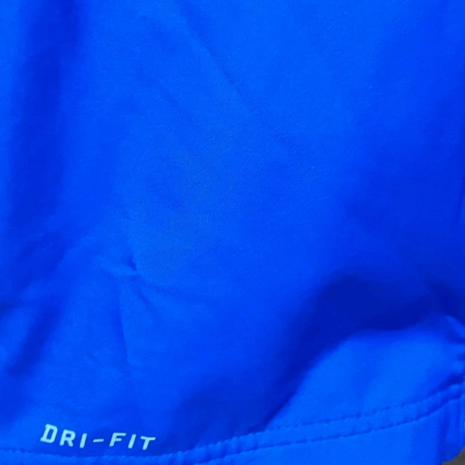 Nike Dri-Fit Men's Blue Full Zip Windbreaker Jacket Size M White Stripes - product detail image 4