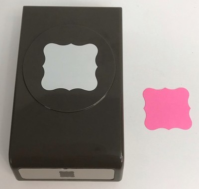 Stampin Up Decorative Tag Large Curly Label Punch 1.5  X 1.25 