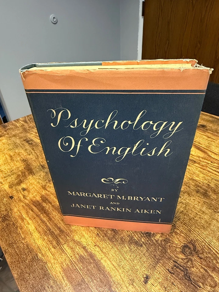 Psychology Of English Bryant Aiken 1940 Hardcover Dust Jacket Columbia Press - Image 2 of 4