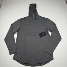 BYLT Hooded Shirt Mens Medium Drop-Cut Long Sleeve Athletic Stretch Pullover