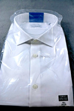 Calvin Klein Shirt Mens 2XL White Slim Fit Infinite Wrinkle Free Stretch Dress