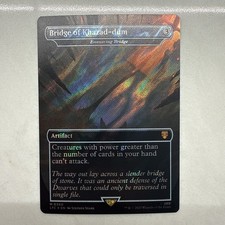 [1x] Bridge of Khazad-dum (0380) - Ensnaring Bridge - Surge Foil - Borderless NM