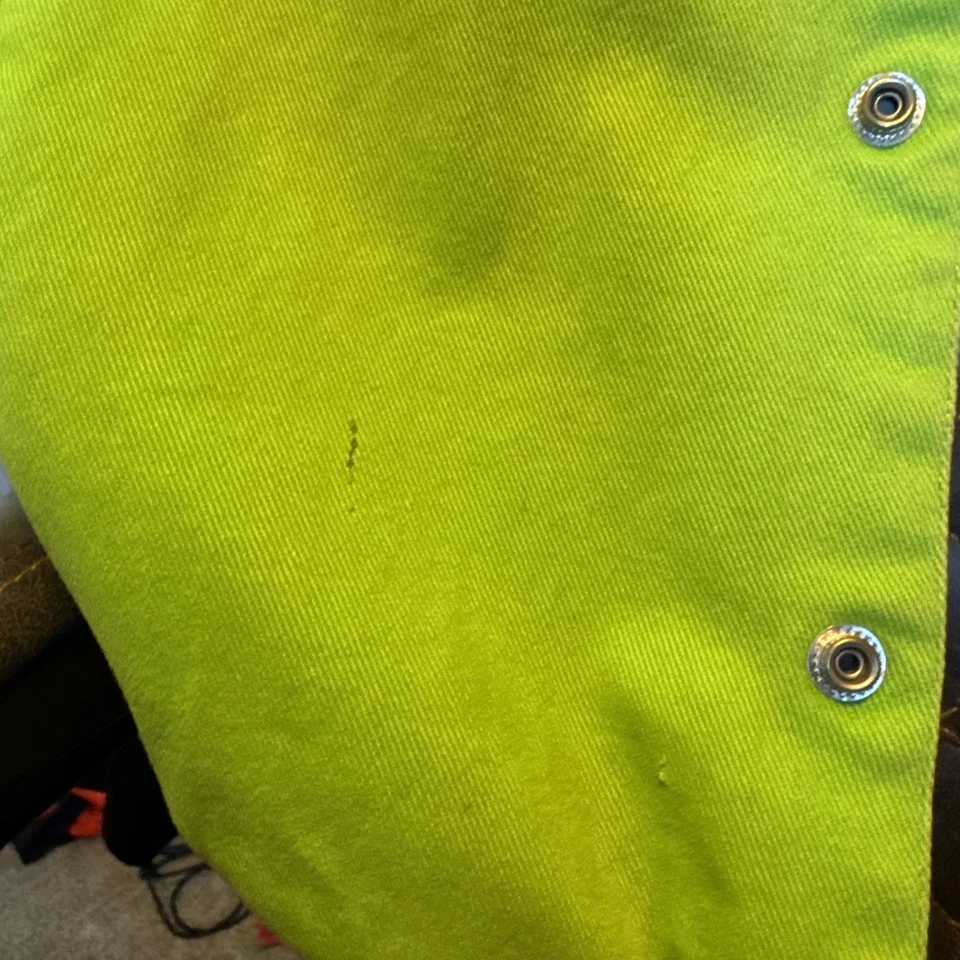 Chaqueta De Colección Nascar Go Daddy Verde Persecución Auténtica Adulto M Foto 4 de 4