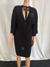 Chanel Vintage Bleated Dress With Camilla Flower