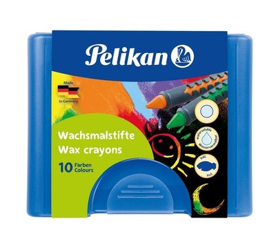 Pelikan Wachsmalstifte, 10er Set mit Schaber