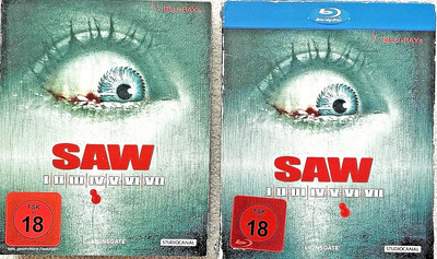 SAW I + II + III + IV + V + VI + VII   7 BLU-RAY´S  THE ORIGINAL - BOX    