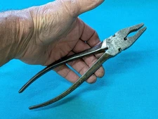 Vintage CRAFTSMAN 9" Button Pliers w/ Nested Diamond Grips