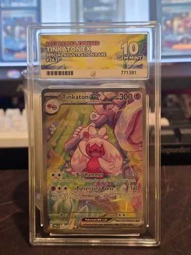 Pokémon TCG Tinkaton EX Paldea Evolved Card 262/193 Ace 10 Gem Mint