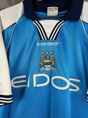 Manchester City Jersey Home football shirt 1999 2001 Le Coq
