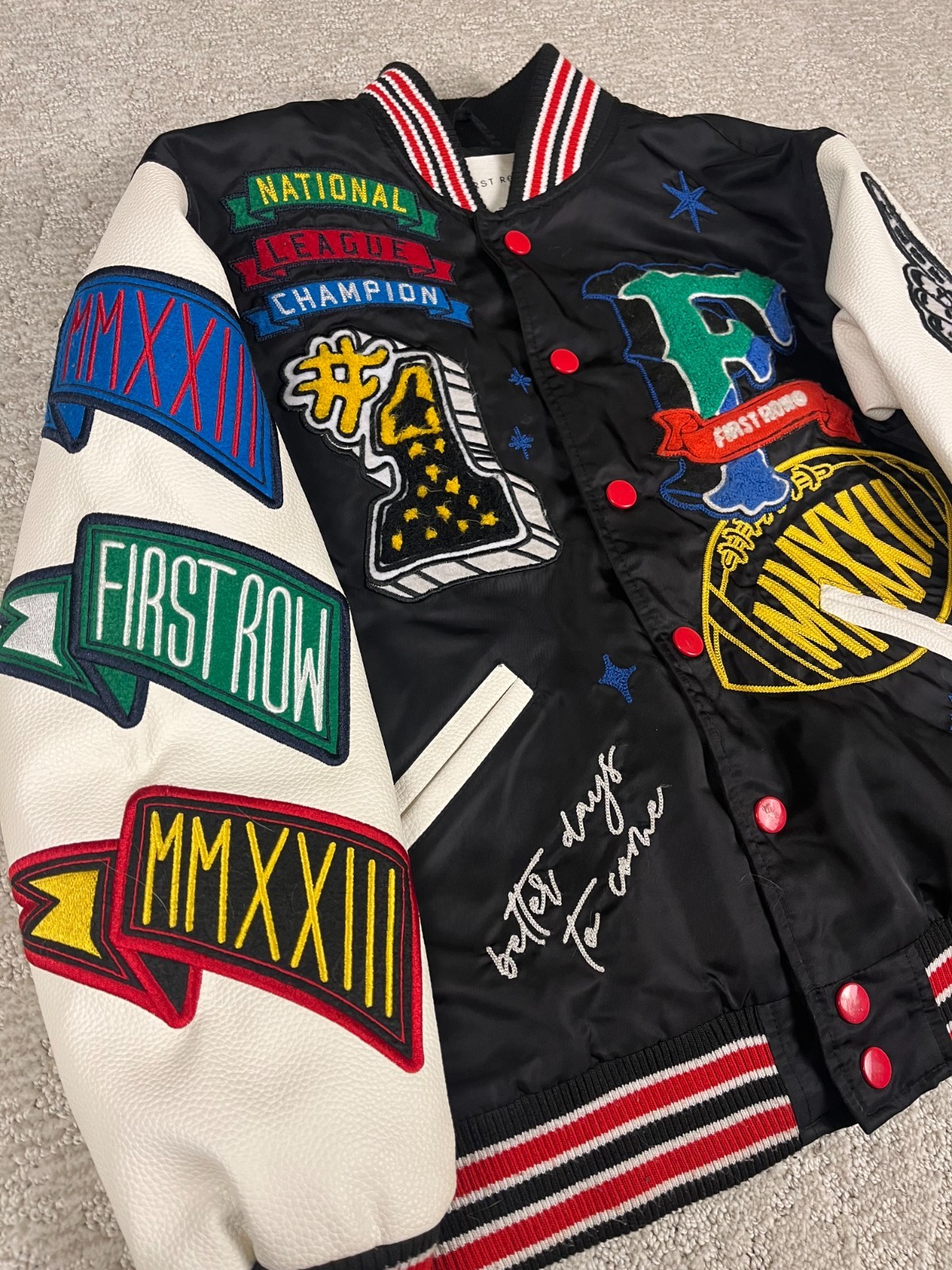 First Row Varsity Jacket Multicolor - image 3