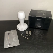 Normcore 58.5mm Coffee Tamper Spring Loaded 15/25/30 lb Espresso Barista White