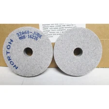 NORTON ALUNDUM GRINDING WHEEL 2"X3/8"X3/8" 32A60-JVBE LOT OF 2PCS #66243403379