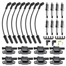 For ACDelco Chevy 8 set UF413 Ignition Coils 41-962 Spark Plug Spark Plug Wires