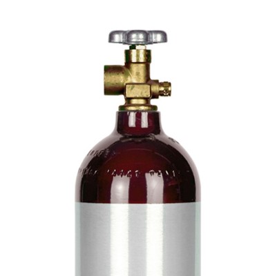 60 Cu Ft Aluminum Argon Cylinder – CGA580 Valve, Lightweight, DOT Approved – Ships Empty