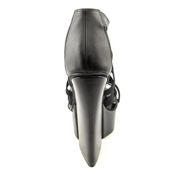 Кожаные туфли на платформе Shellys London, каблуки с ремешками 5,5 дюйма, платформа 2,5 дюйма, 6,5 США - Изображение 4 из 4