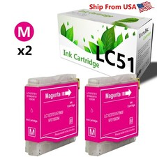 2PK,Magenta LC 51 LC51 Ink Cartridge for DCP-130C 135C MFC-240C Printer