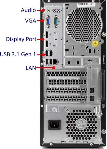 Lenovo ThinkCentre M920T i5-8500 16GB DDR4 256GB SSD Windows 10 Pro Tower - Bild 2 von 2