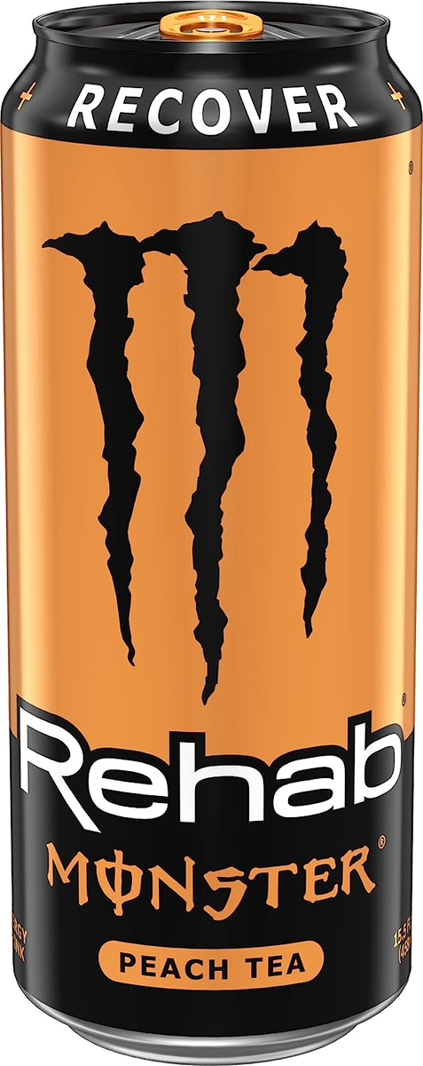 Monster Rehab Peach Tea + Energy, Energy Iced Tea, Energy Drink