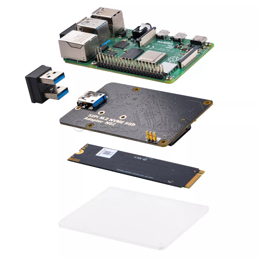 M.2 NVME SSD Adapter Board for Raspberry Pi 4 Model B