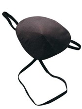 Eyepatch Black Satin Fabric With Elastic Strap Pirate Costume Accessory
