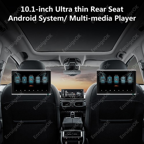 Car Headrest Monitor Touchscreen Rear Seat Player With Wireless Bluetooth WIFI - Picture 2 of 12