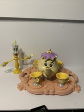 Beauty And The Beast, Vintage Disney Tea Set And Holding Tray, 1993
