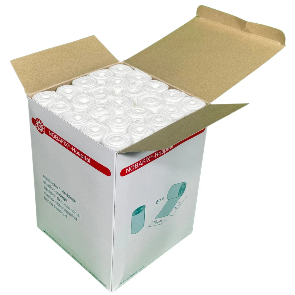 50x Nobafix Elastische Fixierbinden längselastisch 10cm x 4 Meter - PZN 00032170 - Bild 3 von 4