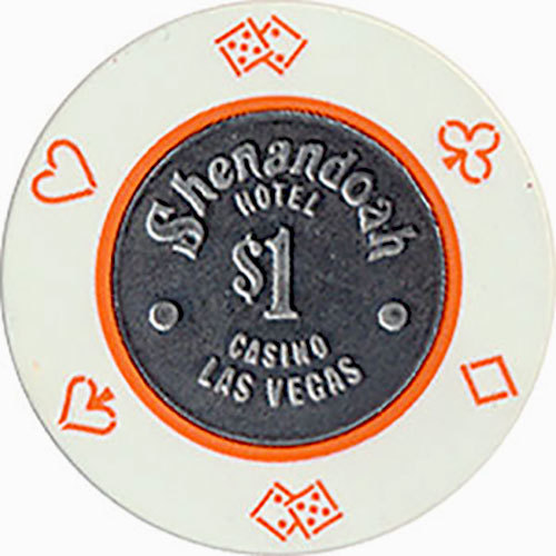 (1) SHENANDOAH 1 CASINO CHIP LAS VEGAS NEVADA COIN INLAY FREE SHIPPING