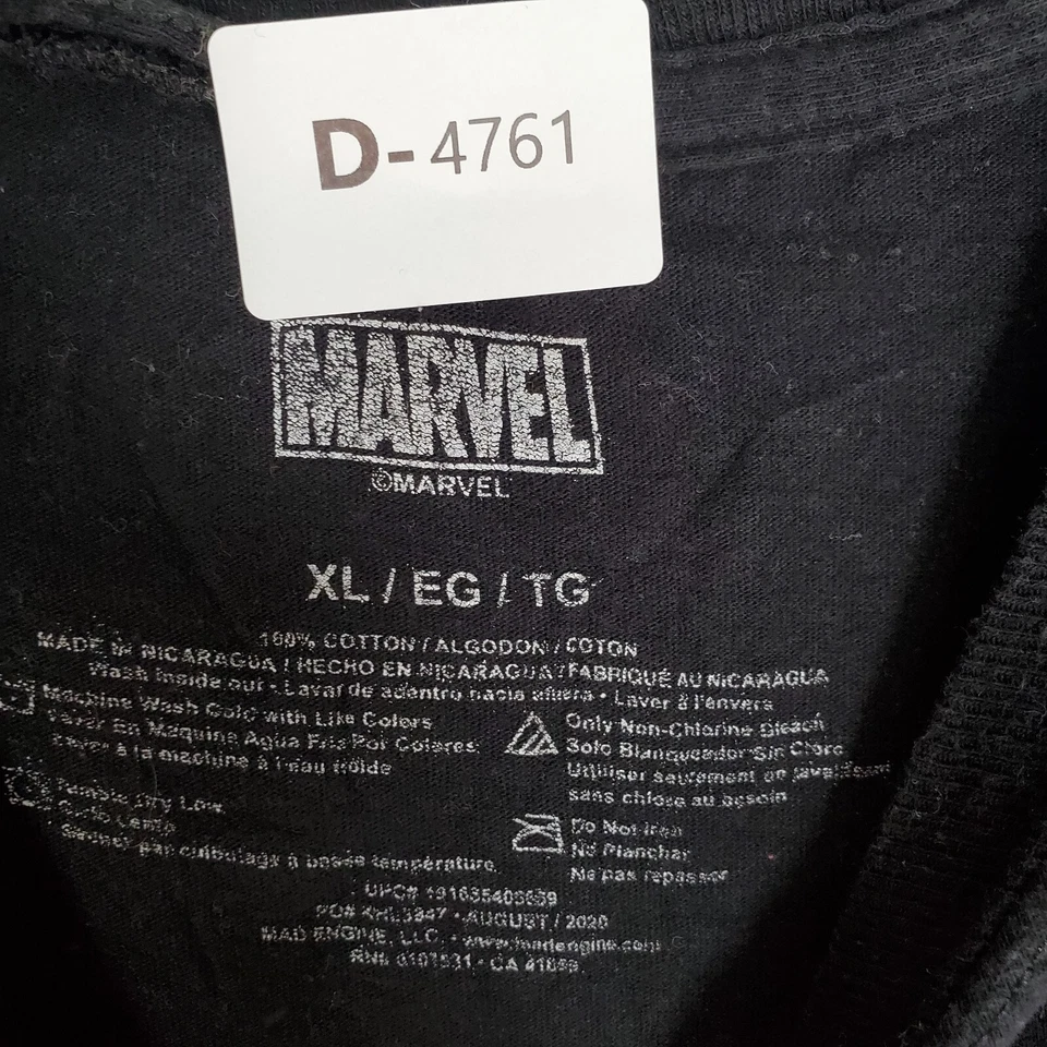 Camiseta Marvel Niños XL Negra Spiderman Venom Face Cómic Gráfico Manga Corta Foto 2 de 4