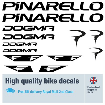 Autocollants/stickers Pinarello Pour Vélo - Kit Décoration - Neuf - Fabriqué En Italie