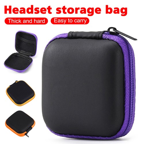 Headphones Wired Earbuds Earphone Pouch Storage Case Small Bag Travel