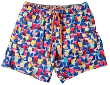 Robert Graham Men's Sz 38 Poolside Drinks Swim Trunks Shorts Multi Colored Lined