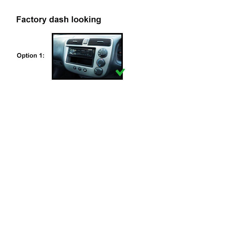 Unidad principal automática inalámbrica Apple CarPlay y Android de 9" para Honda Civic 2000-2005 sedán Foto 3 de 4