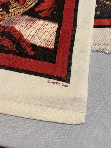 Judith Durr Placemats Fringe Southwest Design Set of 4 Plus Kitchen Towel - Picture 4 of 5