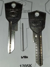 Chrysler, Dodge, Plymouth, 1705K Vintage Key Blank.