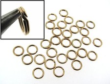 50 each 14k GOLD FILLED 6mm SPLIT JUMP RINGS