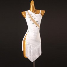 Latin Dance Dress Salsa Tango Cha cha Ballroom Rhinestone Competition Dress F881