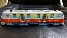 VINTAGE TRAIN ST-1 TIN TOY FRICTION TRAIN MF 129 RARE 70's ORIGINAL RED CHINA
