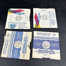 VINTAGE VIEW-MASTER STEREO PICTURES 4 REEL SET DIFFERENT