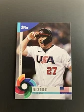 2023 Topps World Baseball Classic Global Stars #23 Mike Trout Team USA