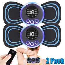 Mini Electric Neck Massager Back Full Body Stimulator Pain Relief Device Health