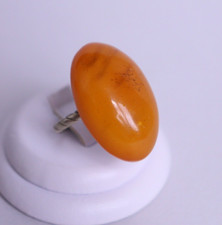 6gr Butterscotch Egg Yolk Honey Amber Ring Vintage - NO TARIFF