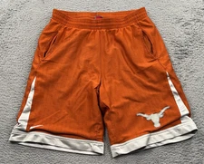 Texas Longhorns Nike TeamDri-Fit Basketball Shorts Mens Size Large Orange White