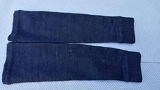 Vintage 80s COOL GEAR Thick heavy Black Arm Warmers has Holes/repairs
