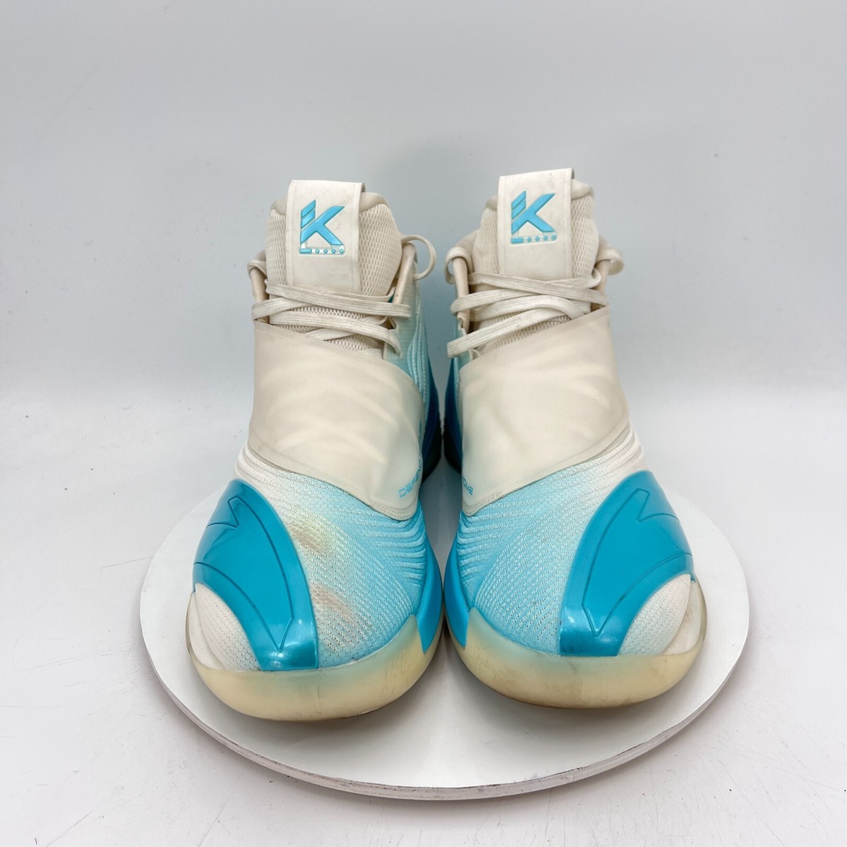 Anta KT6 Klay Thompson Nature Flow Men Size 15 White Blue Strap