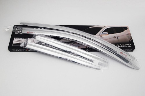 Chrome Side Window Deflector 4p for 2018 2019 Hyundai i30 N Line& N Line Premium - Picture 7 of 11