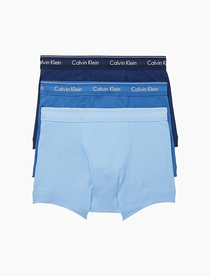 Calvin Klein Men's 3-Pack Cotton Classic Boxer Brief, Blue