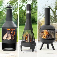 Harrier Kaminöfen Feuerstellen [3 Stile/Größen] | Luxus Gartenofen mit Zubehör